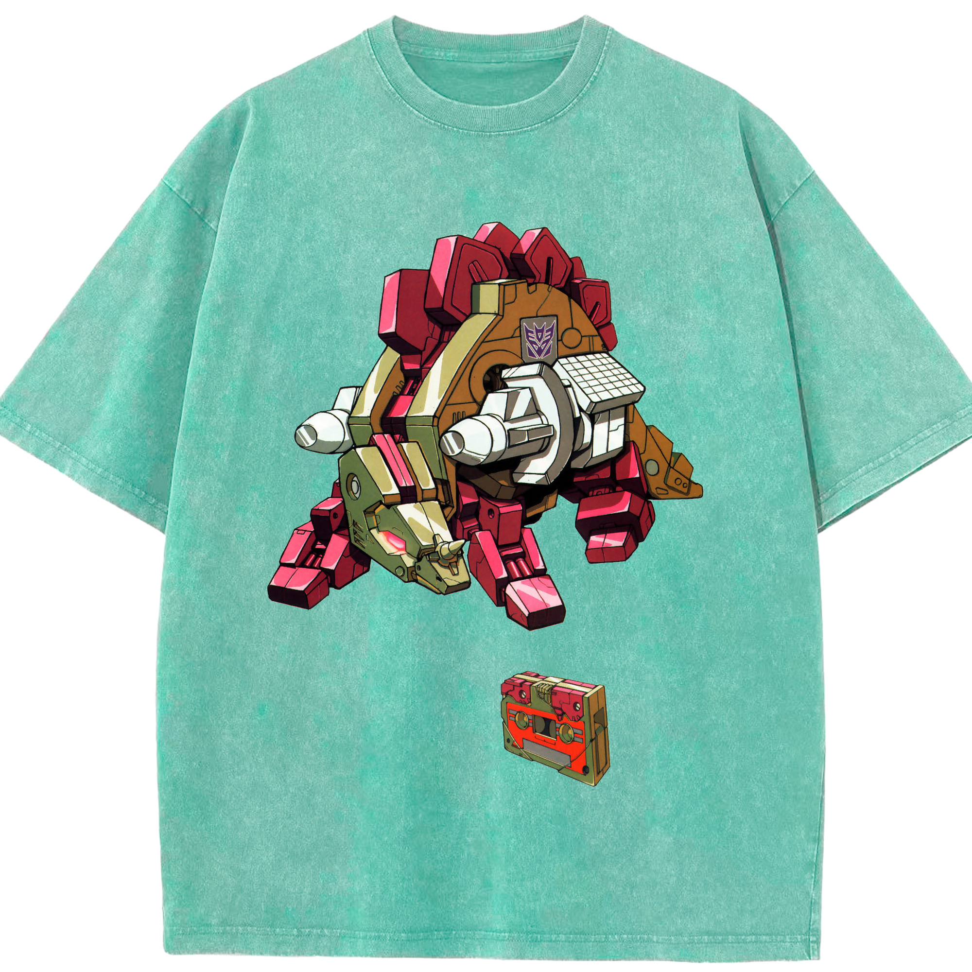 （画像用）  綿100% ヴィンテージ風 半袖Tシャツ（フロントプリント）